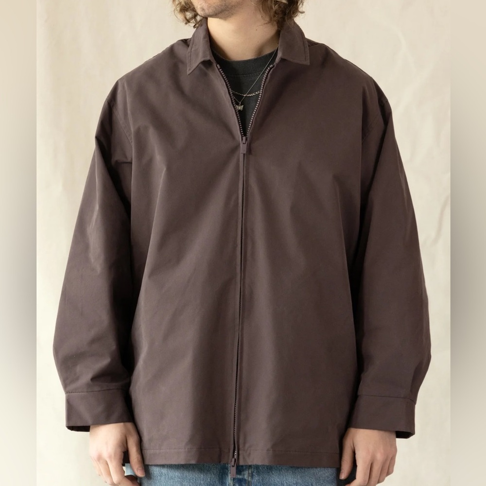 ESSENTIALS Barn Jacket In Plum Size Small